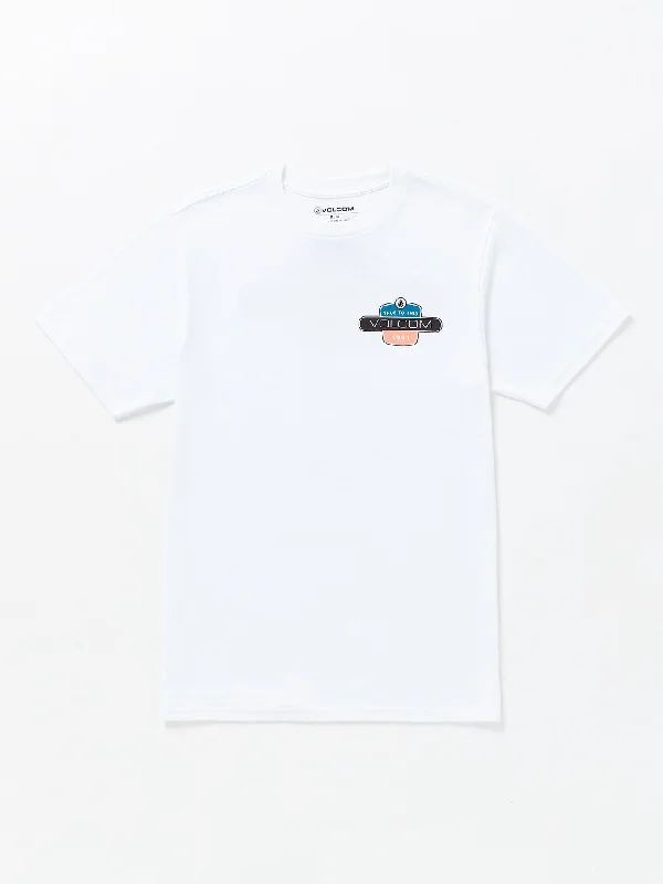 Back Fill Short Sleeve Tee - White