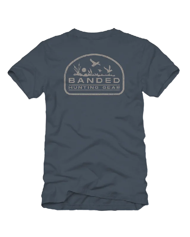 Banded Distressed Flying Duck Short Sleeve Tee