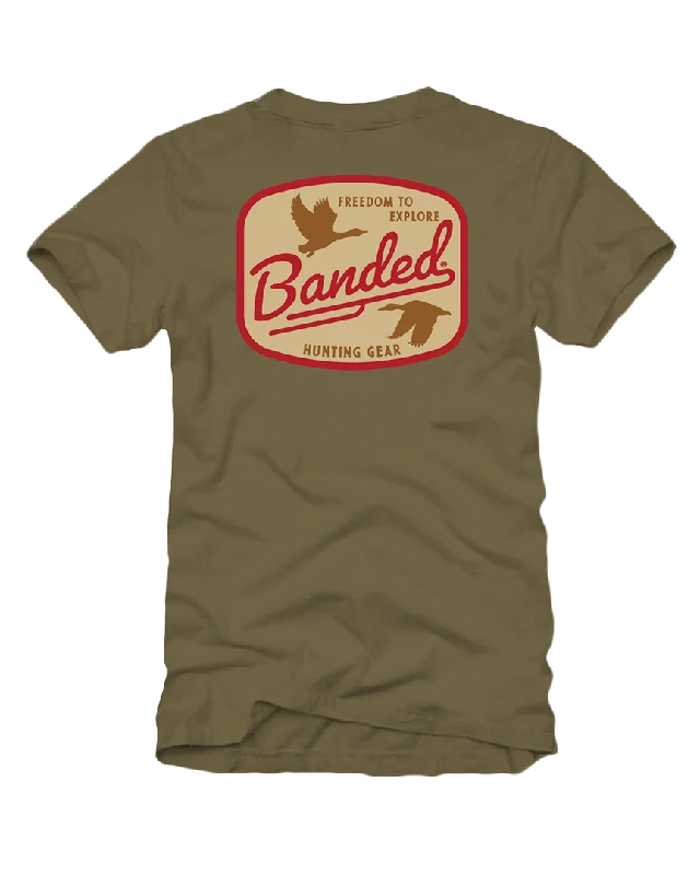 Banded Retro Patch Short Sleeve Tee