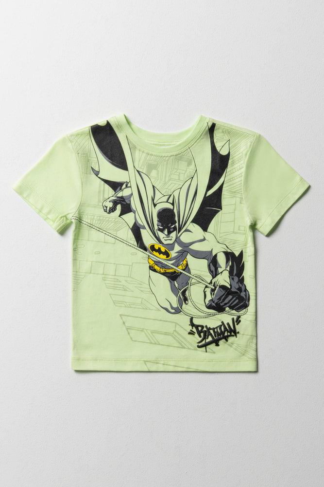 Batman Short Sleeve T-Shirt Lime Green