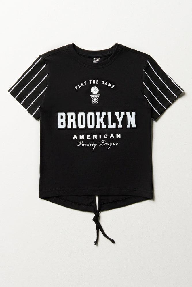 Brooklyn Tuxedo Short Sleeve T-Shirt Black