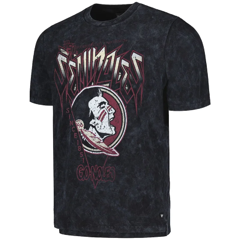 Colosseum Men's Seminoles/Seminole Logo/Go Noles Design Short Sleeve T-shirt - Black