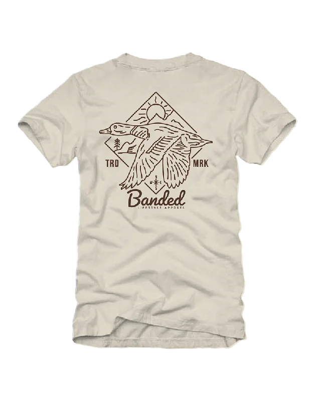 Banded Minimalistic Lifestyle Short Sleeve Tee