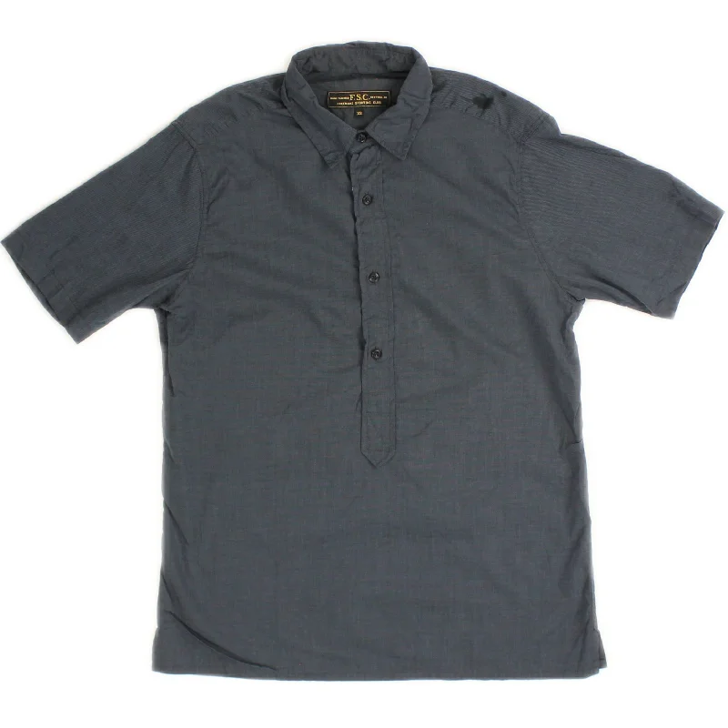 Grey Short Sleeve Dress Shirt