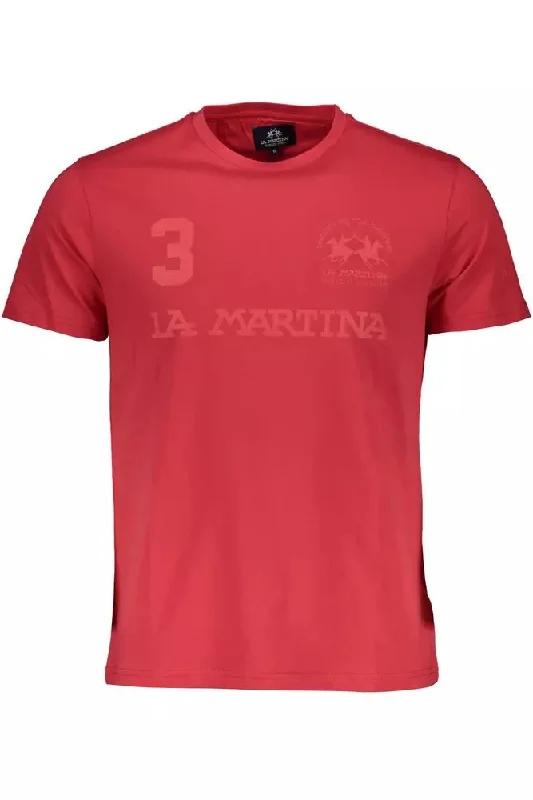 La Martina Elegant  Short Sleeve Crew Neck Men's Tee