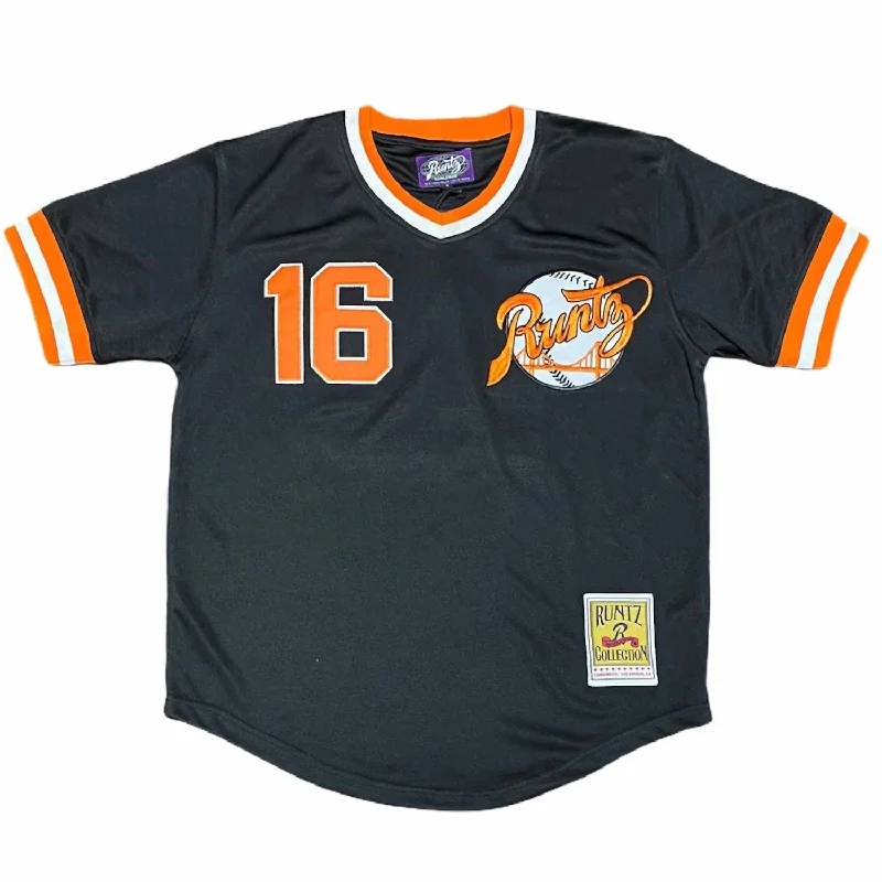 Men's Away San Francisco Short Sleeve Jersey In Black/orange