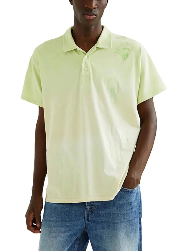 Mens Collar Short Sleeve Polo