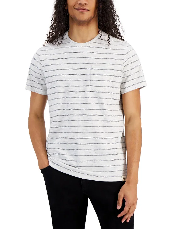 Mens Short Sleeve Striped T-Shirt