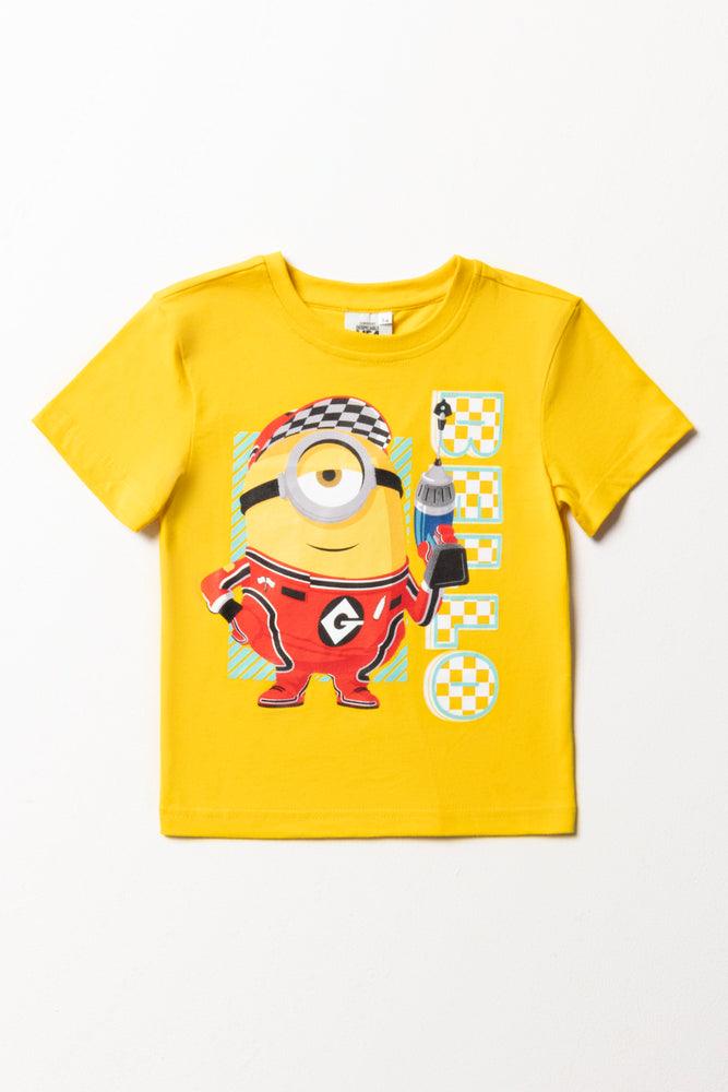 Minions Short Sleeve T-Shirt Yellow