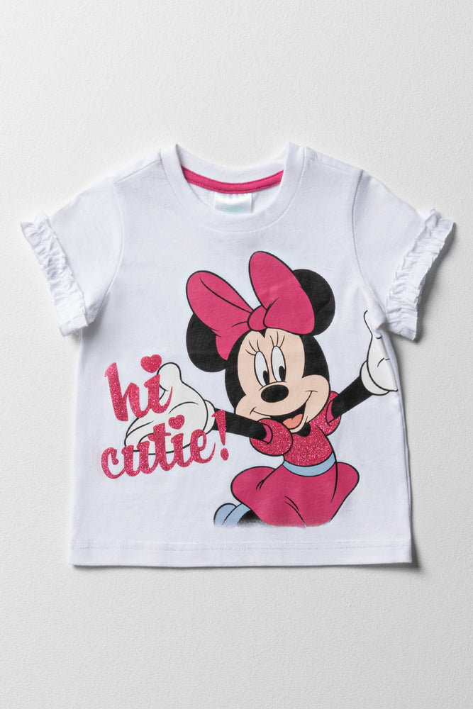 Minnie Mouse Short Sleeve T-Shirt White