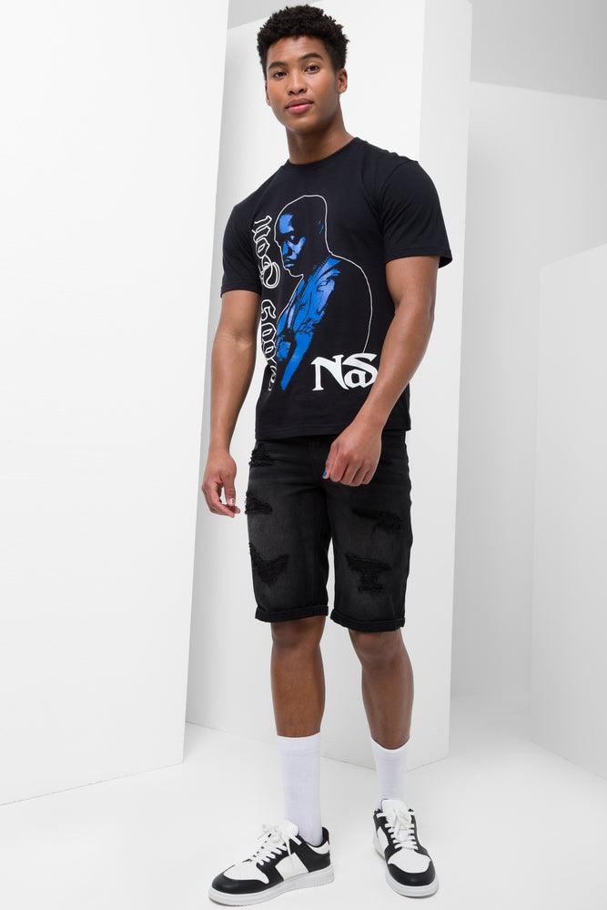 Nas Short Sleeve T-Shirt Black