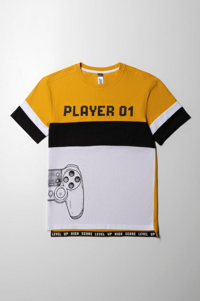 Player 01 Short Sleeve T-Shirt Yellow