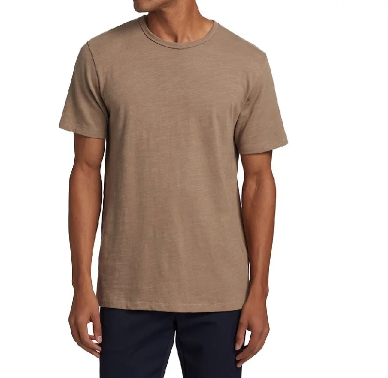 rag & bone Men's Classic Flame Tee, Taupe, Tan Short Sleeve T-Shirt