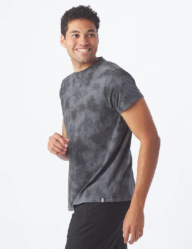 Salton Short Sleeve: Black Tie-Dye