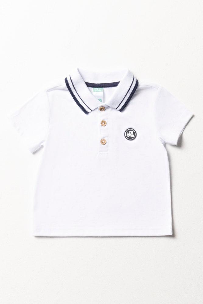 Short Sleeve Golfer White