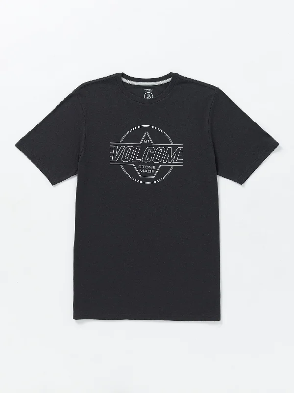 Stone Liner Short Sleeve Tee - Washed Black Heather