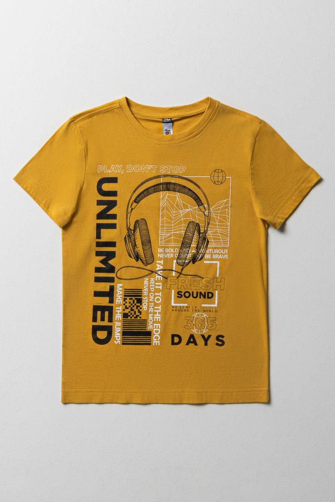 Unlimited Short Sleeve T-Shirt Yellow