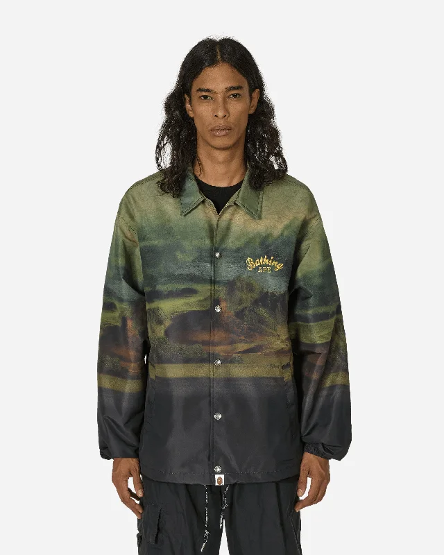 Art Print Coach Jacket Multicolor