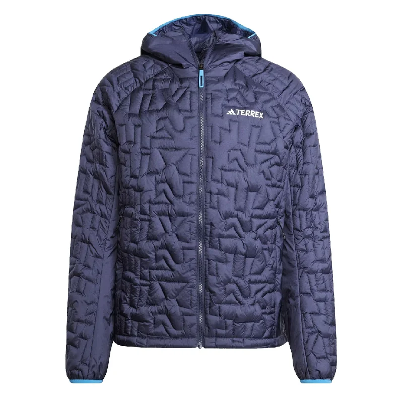 Adidas Terrex Xperior Primaloft Loose Fill Insulated Hooded Jacket Shadow Navy