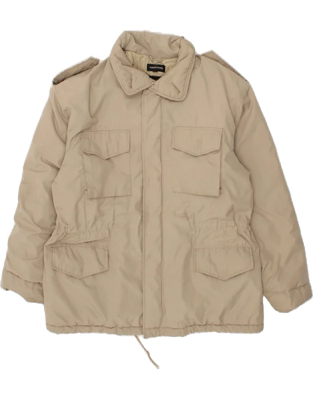 ALBERTO ASPESI Mens Military Jacket UK 40 Large Beige