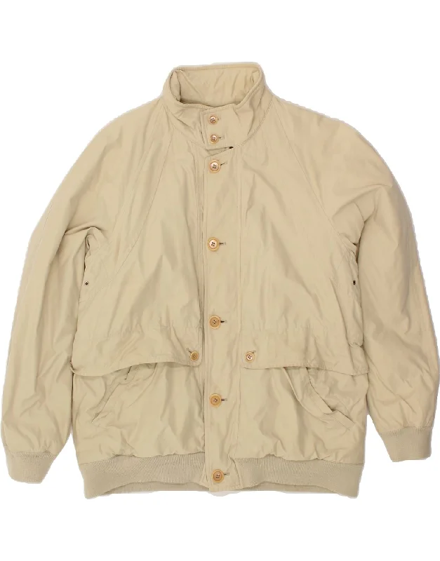 ALLEGRI Mens Bomber Jacket UK 40 Large Beige