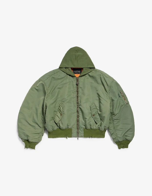 Balenciaga Dark Green Bomber Jacket