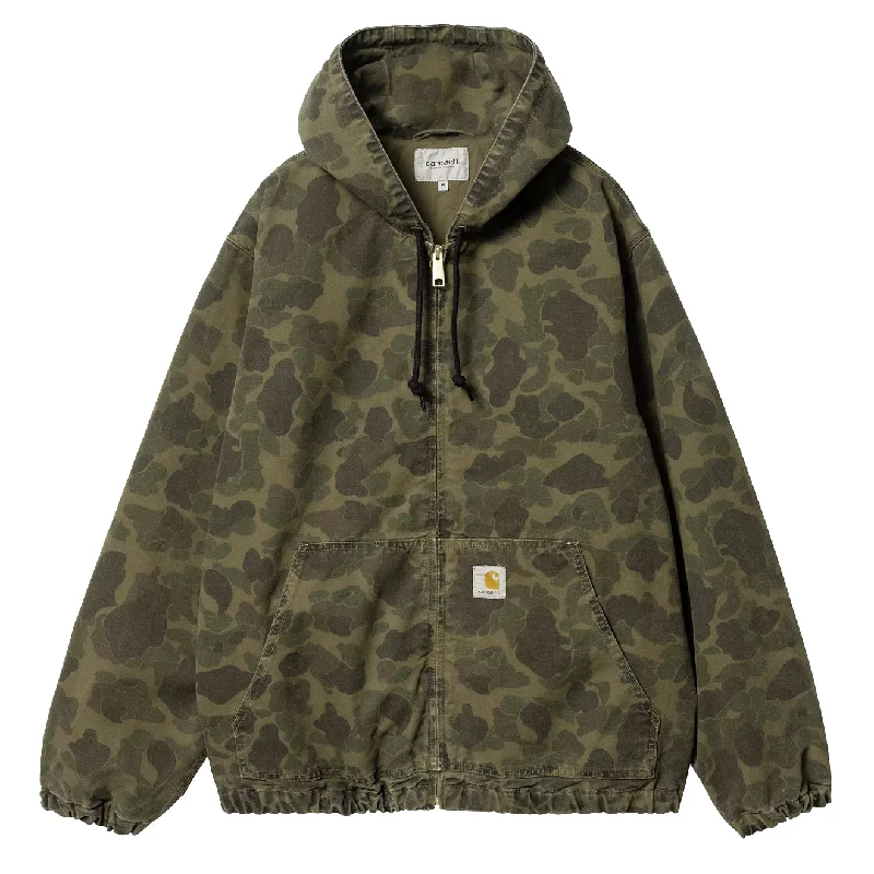 Carhartt WIP Duck Active Jacket Camo Duck Green / Office Green Garment Dyed