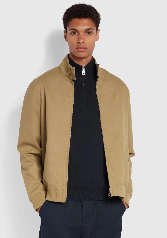 Farah Waldorf Harrington Organic Cotton Jacket, Beige