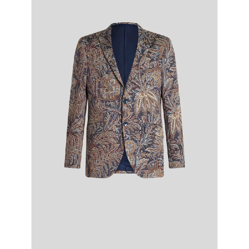 JERSEY JACQUARD JACKET