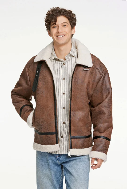 LINDBERGH FAUX SHEARLING JACKET