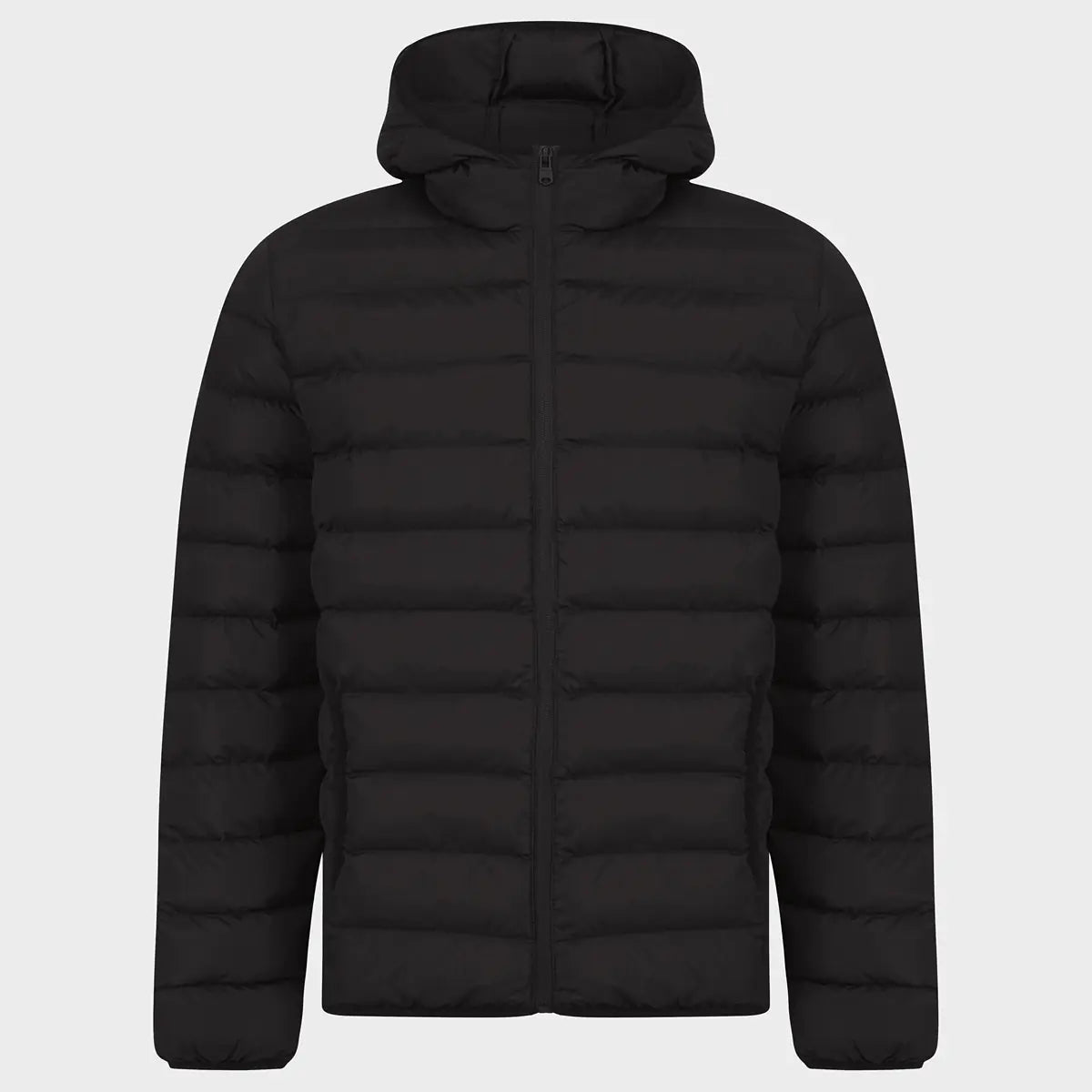 Mens Black Quilted Jacket