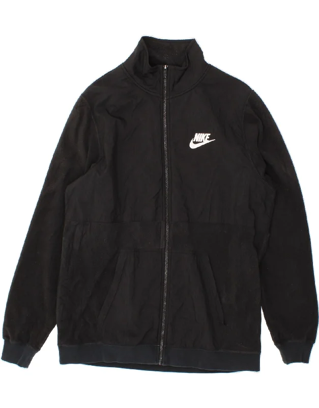 NIKE Mens Fleece Jacket UK 40 Large Black