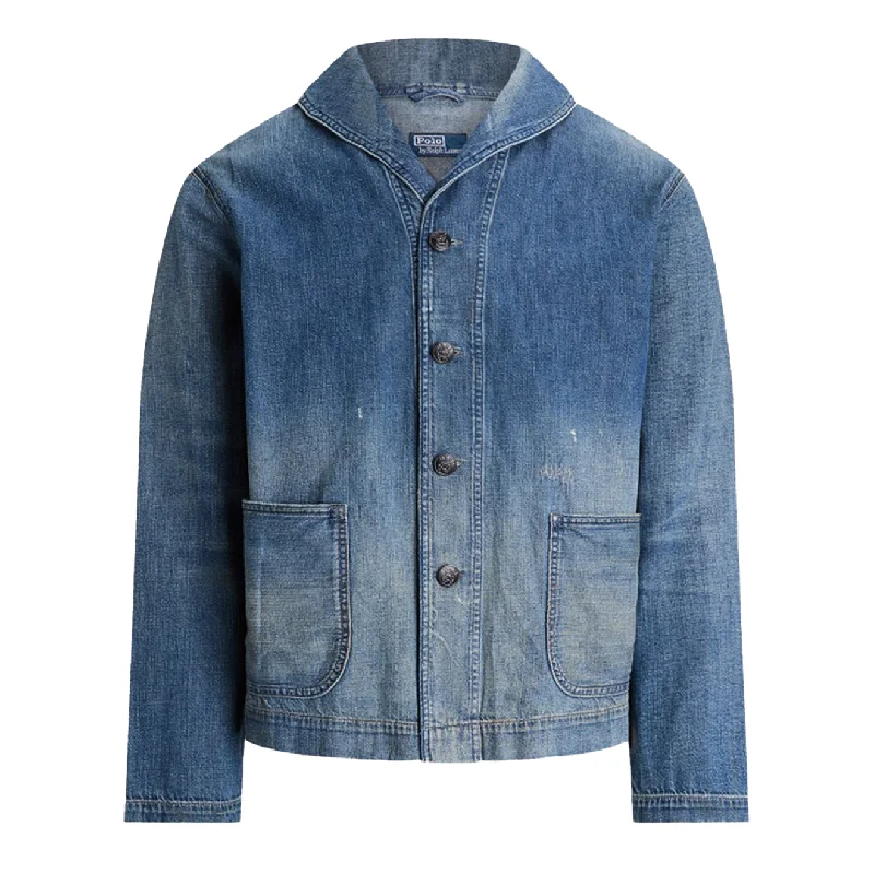 Polo Ralph Lauren Denim Shawl-Collar Jacket Frogholt