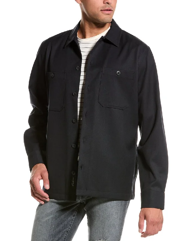 rag & bone Hyde Twill Wool-Blend Shirt Jacket