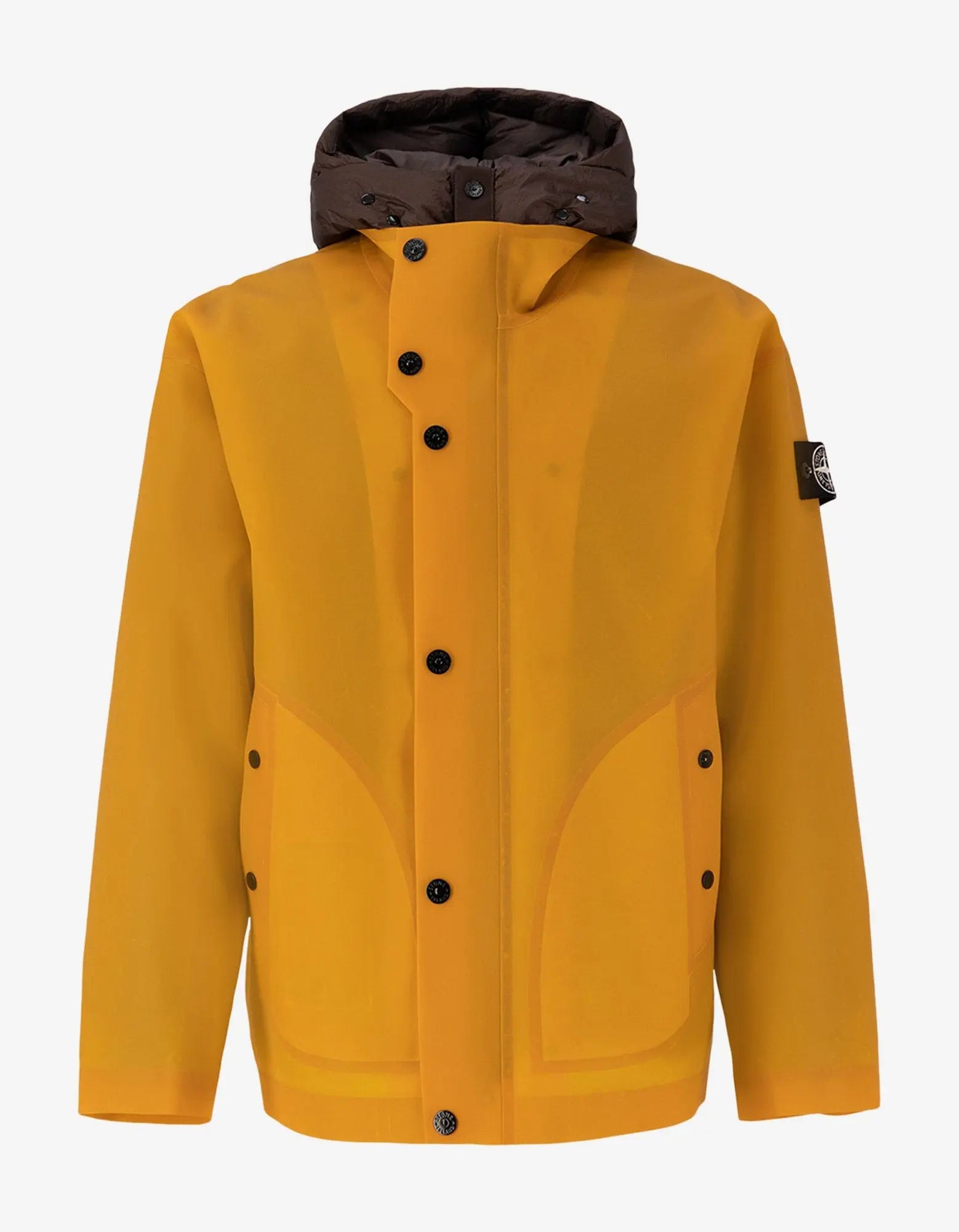 Stone Island Orange Poly Strata Ice Jacket