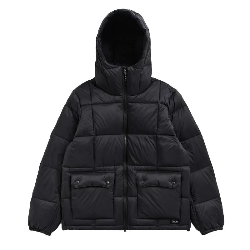 Taion Volume Hood Down Jacket Black