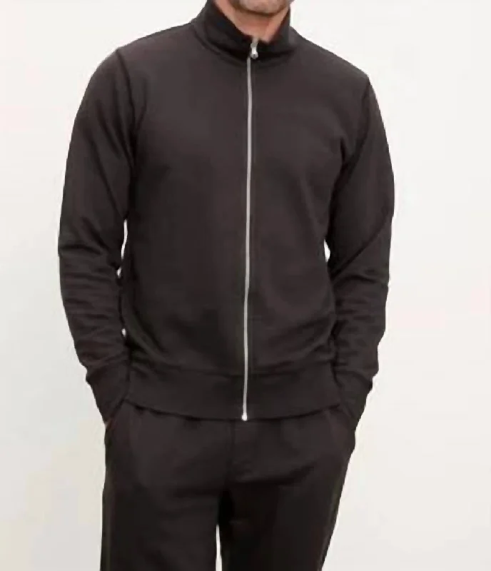 Terry French Terry Full-Zip Jacket In Black