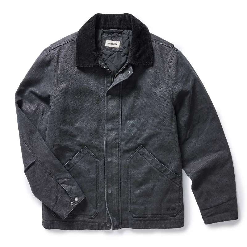 The Workhorse Jacket in Coal Chipped Canvas