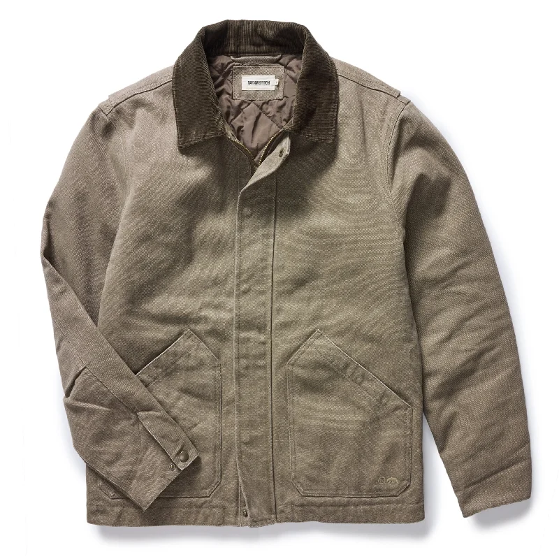 The Workhorse Jacket in Stone Chipped Canvas