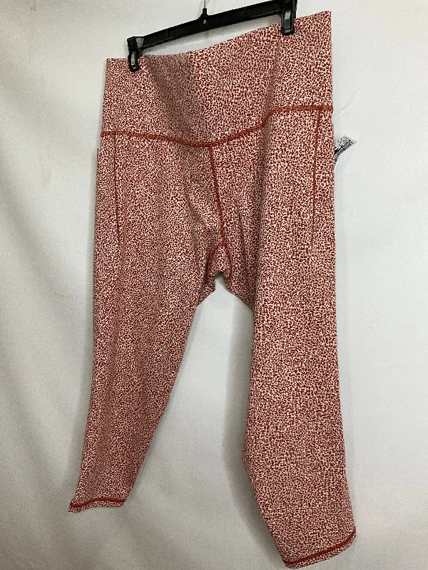 Animal Print Athletic Leggings Athleta, Size 2x