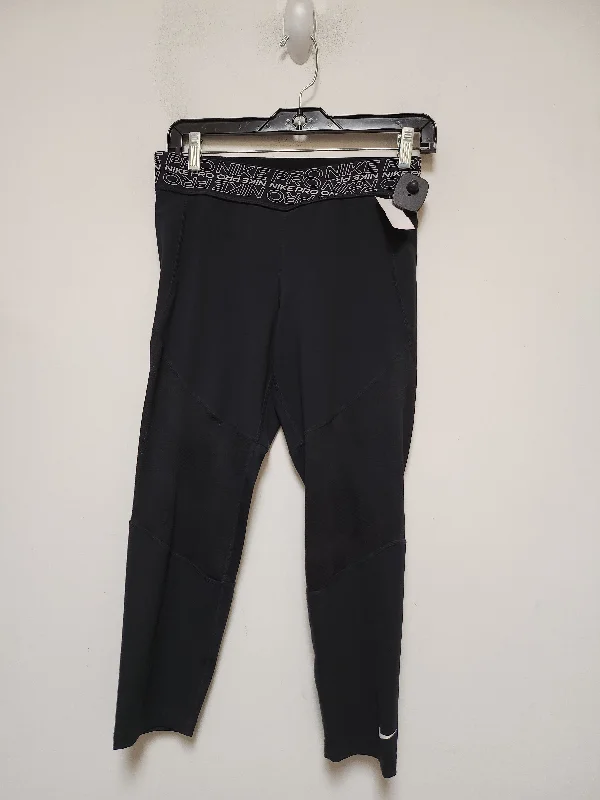 Black Athletic Leggings Nike Apparel, Size L