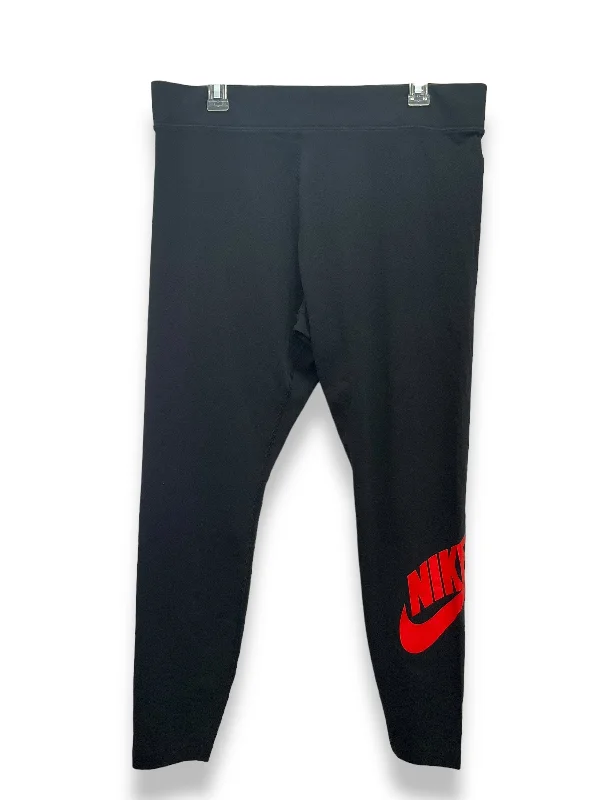 Black Athletic Leggings Nike Apparel, Size Xxl