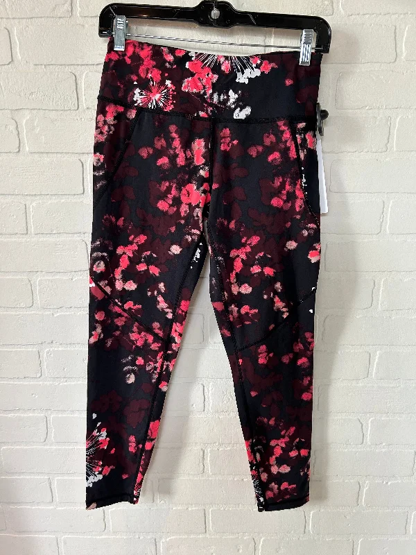 Black & Red Athletic Leggings Sweaty Betty, Size 4