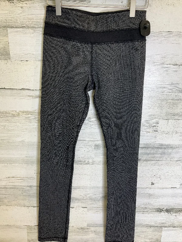 Black & White Athletic Leggings Lululemon, Size 4