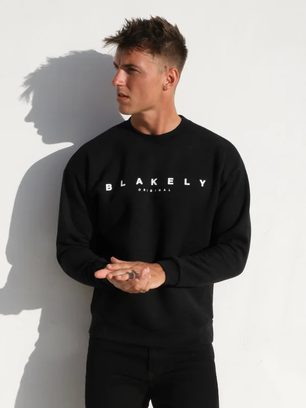 Evolved Relaxed Sweater - Black