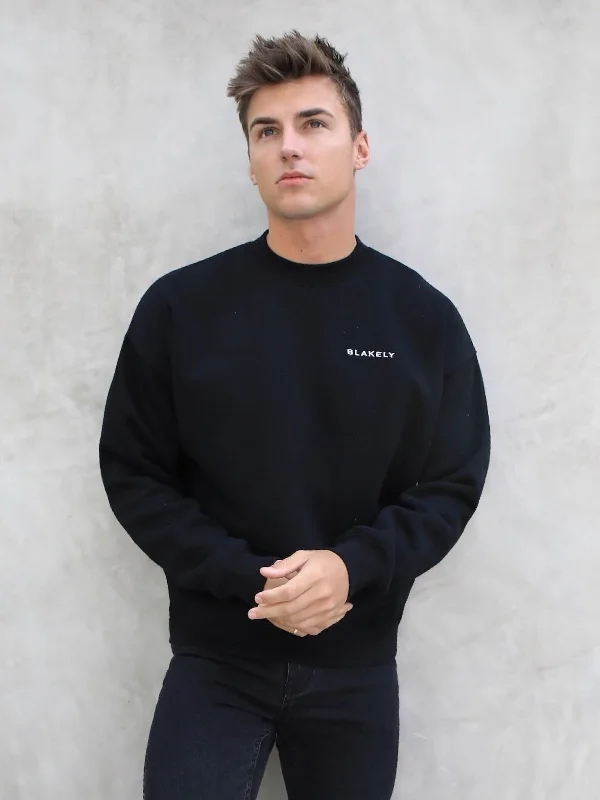 Series Relaxed Sweater - Black