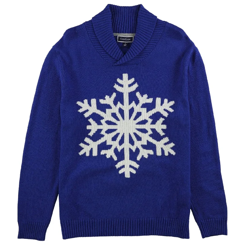 Club Room Mens Snowflake Pullover Sweater