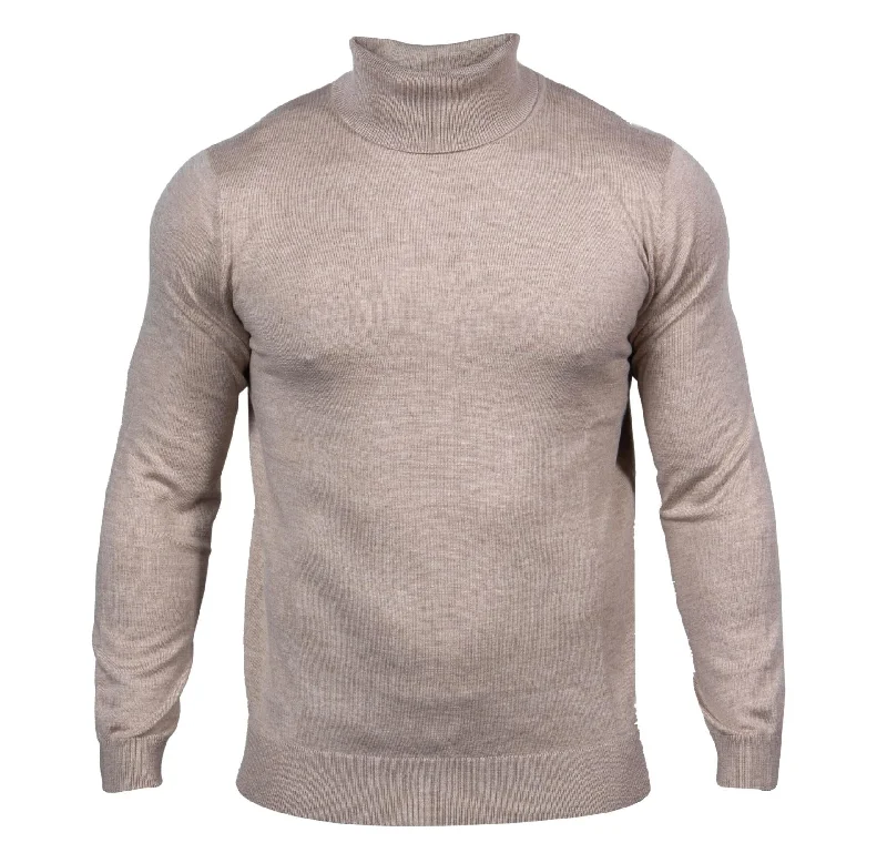 Prestige SW-495 T. Neck Sweater - Stone