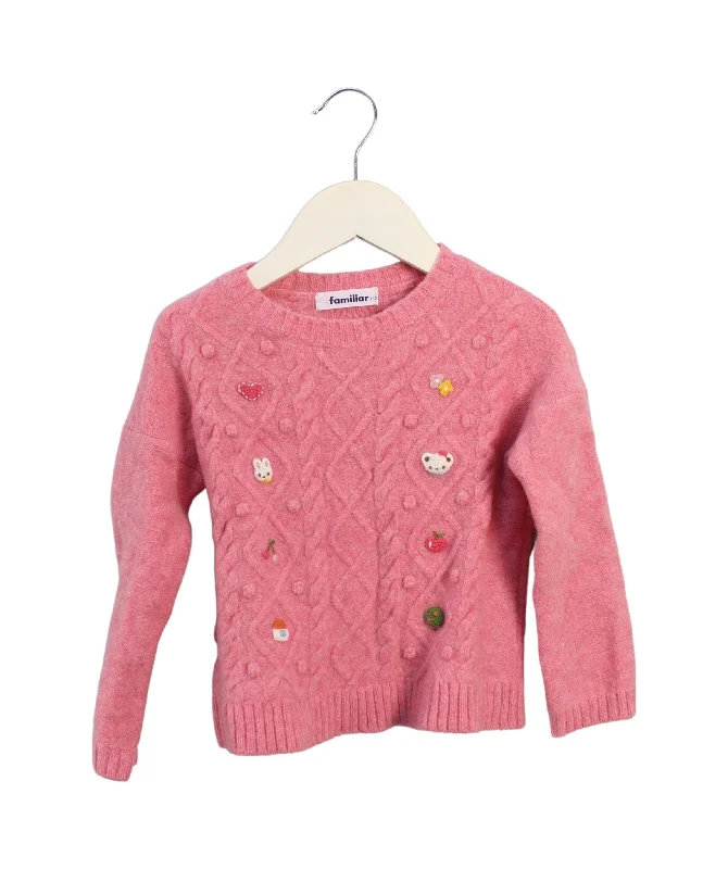 Familiar Knit Sweater 4T (110cm)