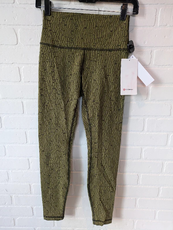 Green Athletic Leggings Lululemon, Size 6